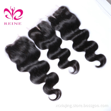 Nice Textures body wave  Brazilian/peruvian/malaysian/indian hd Lace Closures Pieces In Dubai